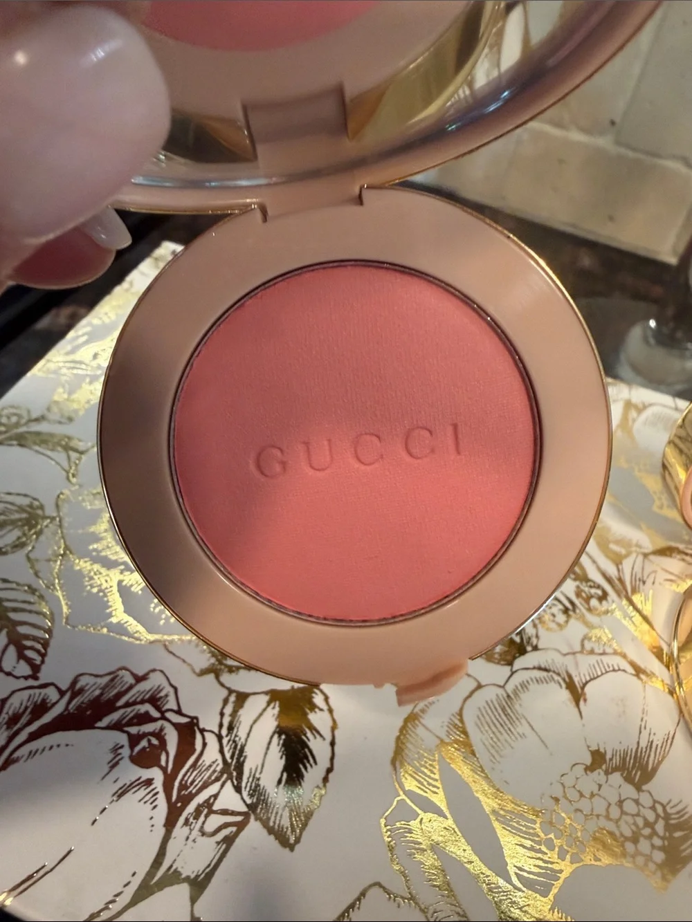 New Gucci #01 SILKY ROSE Luminous Matte Beauty Blush